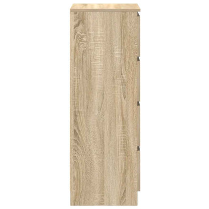 Dressoir 37,5x35x99 cm spaanplaat sonoma eikenkleurig