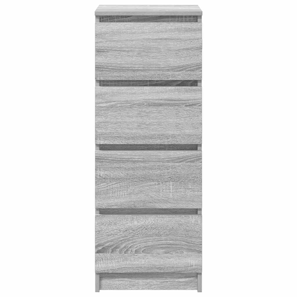Dressoir 37,5x35x99 cm spaanplaat grijs sonoma
