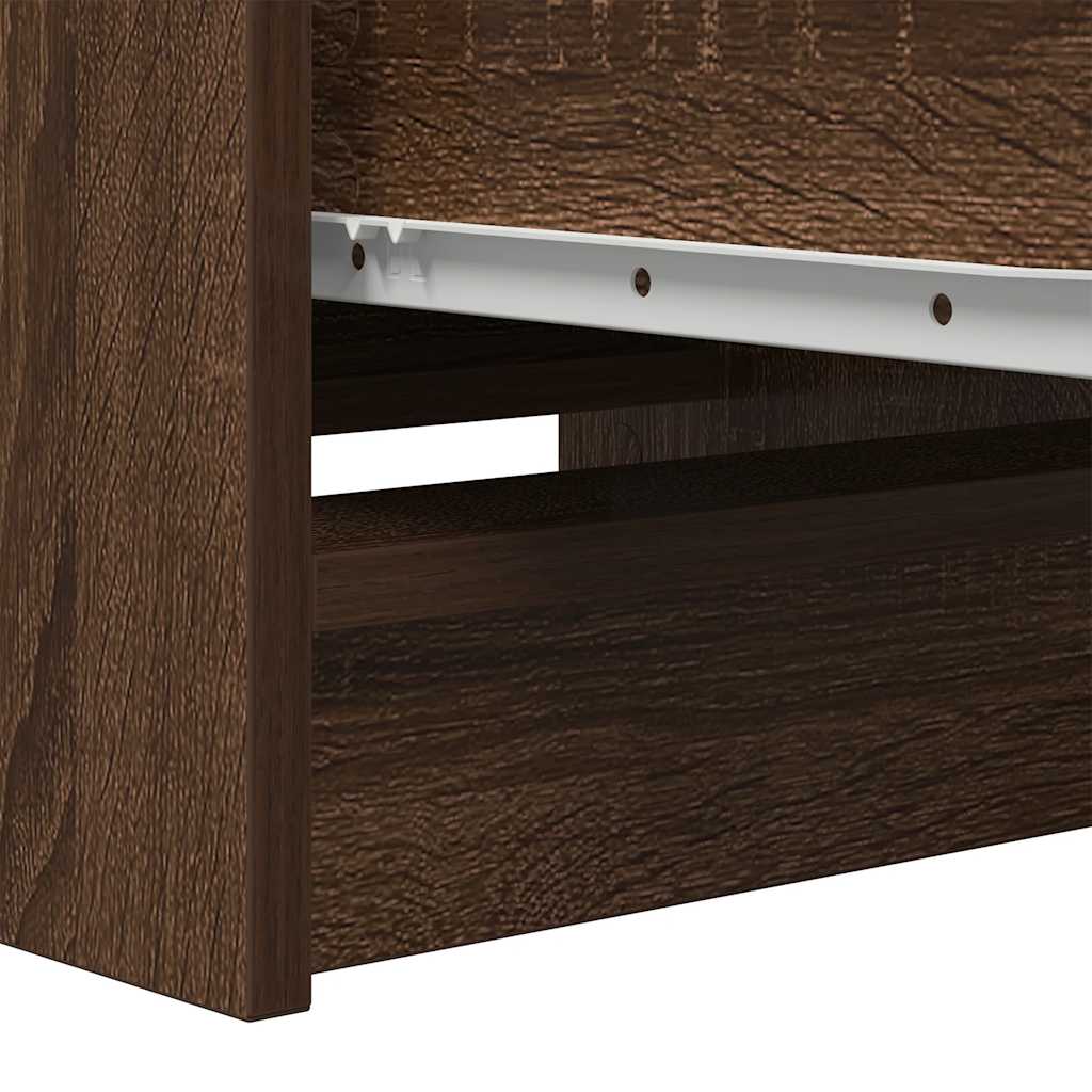 Dressoir 37,5x35x99 cm spaanplaat bruin eikenkleurig