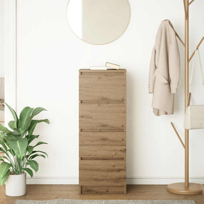 Dressoir 37,5x35x99 cm spaanplaat ambachtelijk eikenkleurig