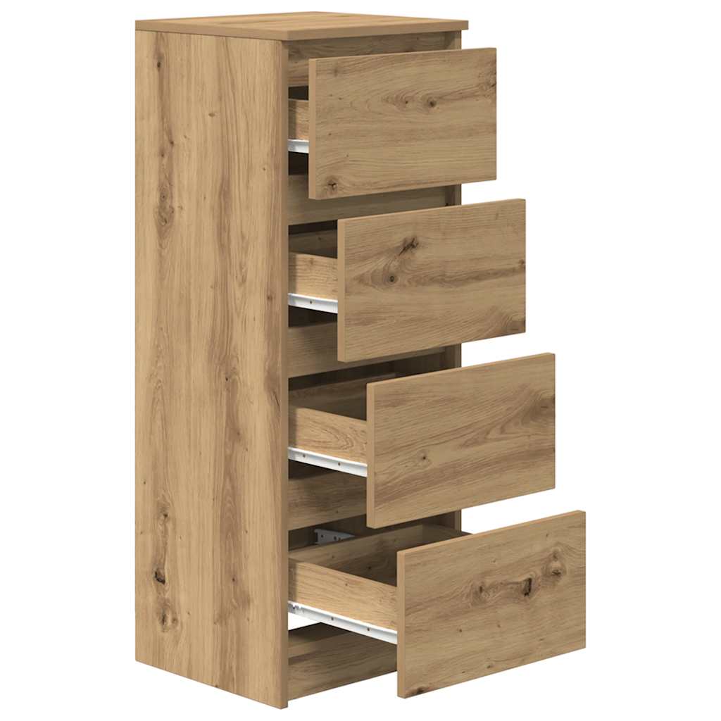 Dressoir 37,5x35x99 cm spaanplaat ambachtelijk eikenkleurig