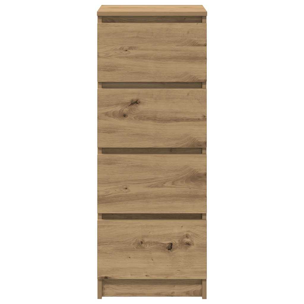 Dressoir 37,5x35x99 cm spaanplaat ambachtelijk eikenkleurig