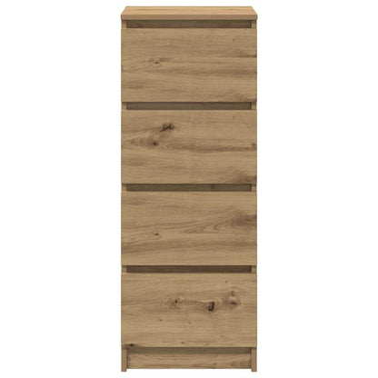 Dressoir 37,5x35x99 cm spaanplaat ambachtelijk eikenkleurig