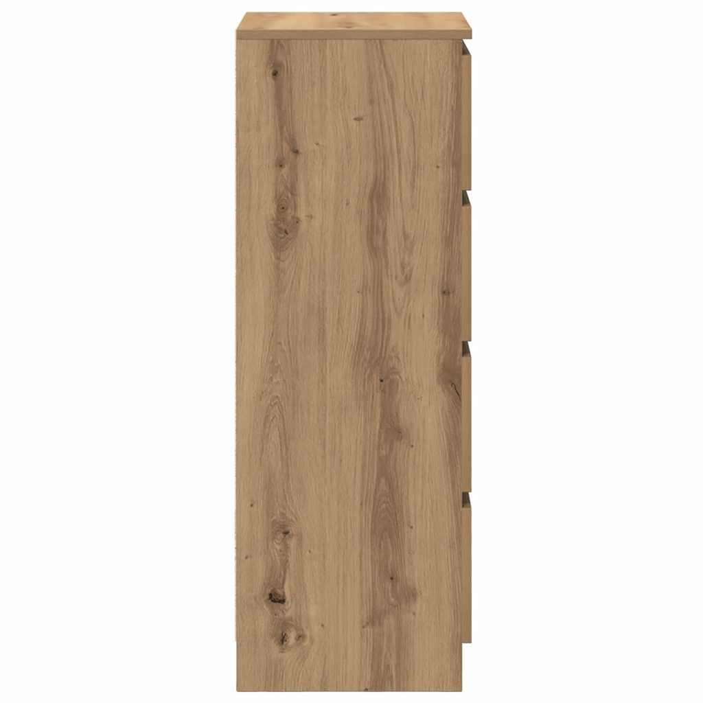 Dressoir 37,5x35x99 cm spaanplaat ambachtelijk eikenkleurig