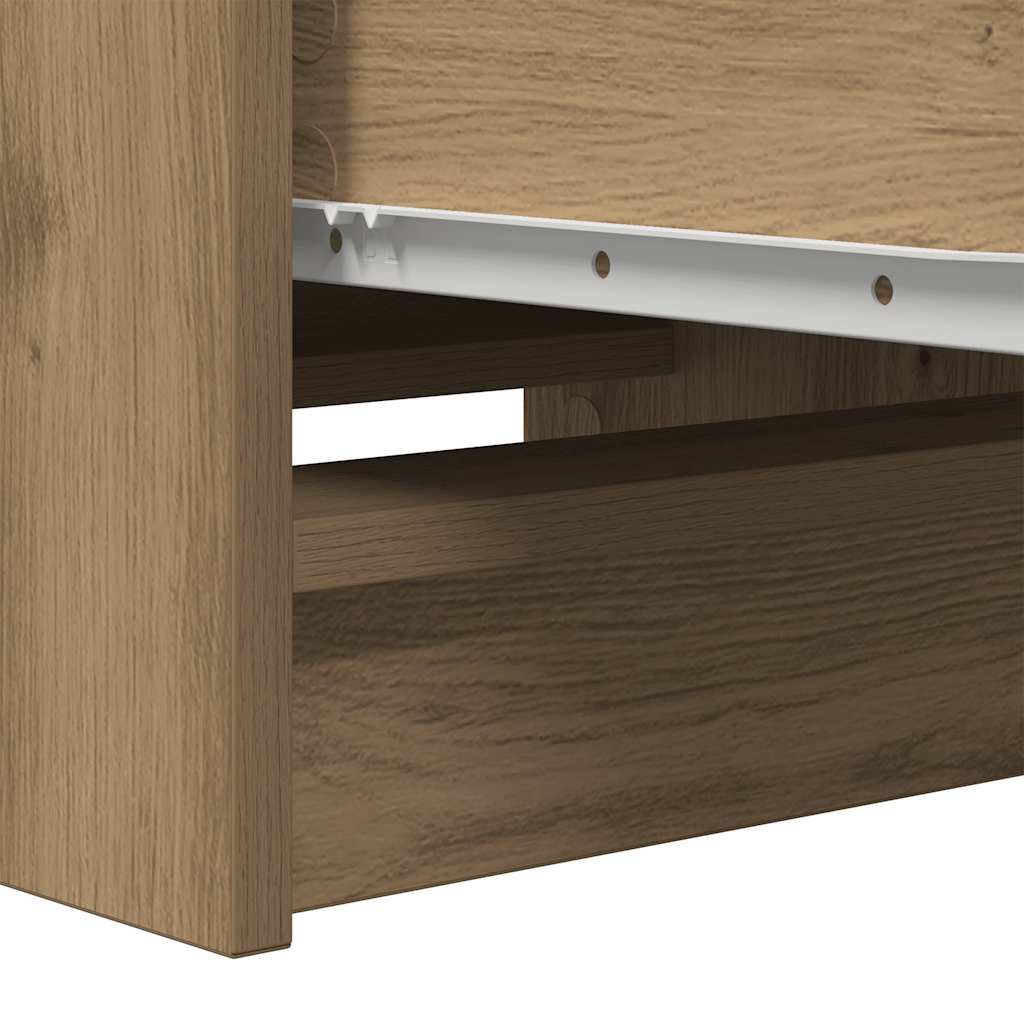 Dressoir 37,5x35x99 cm spaanplaat ambachtelijk eikenkleurig