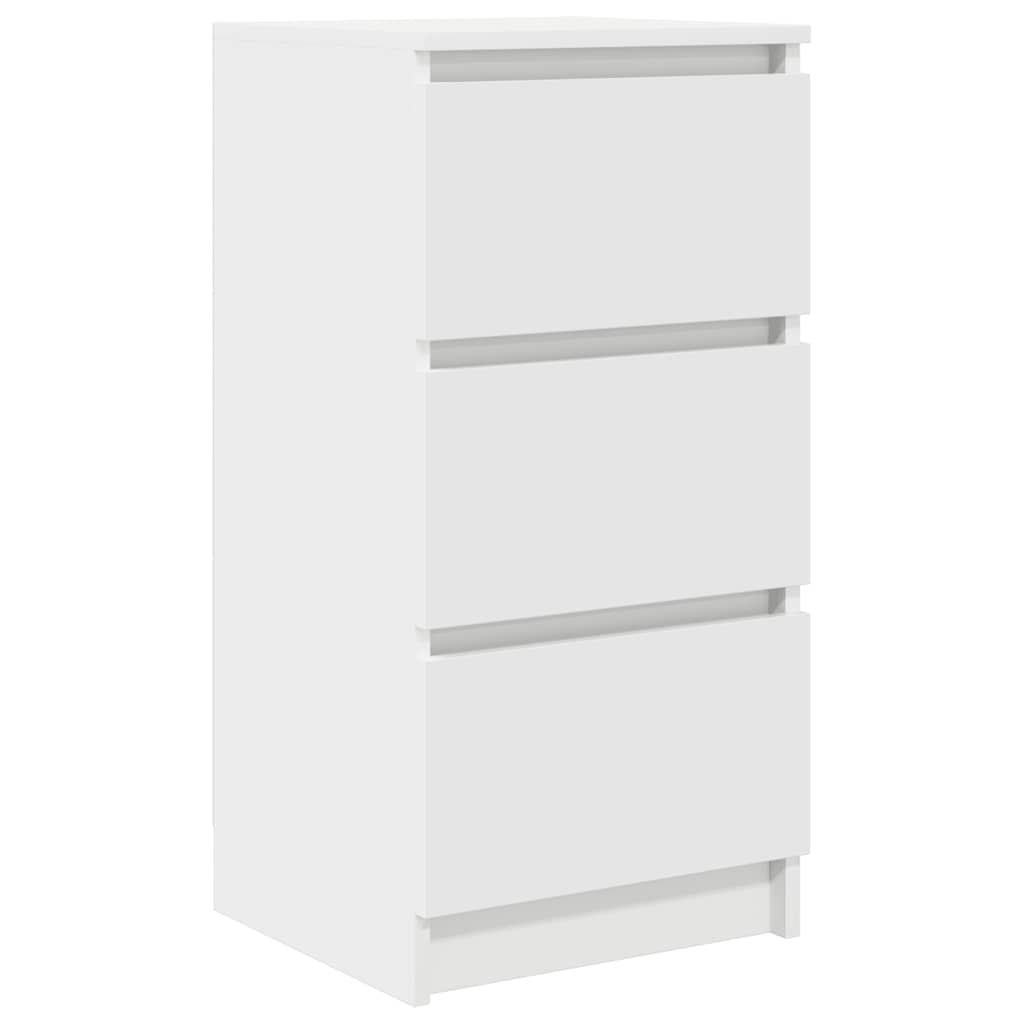 Dressoir 37,5x35x76 cm bewerkt hout wit