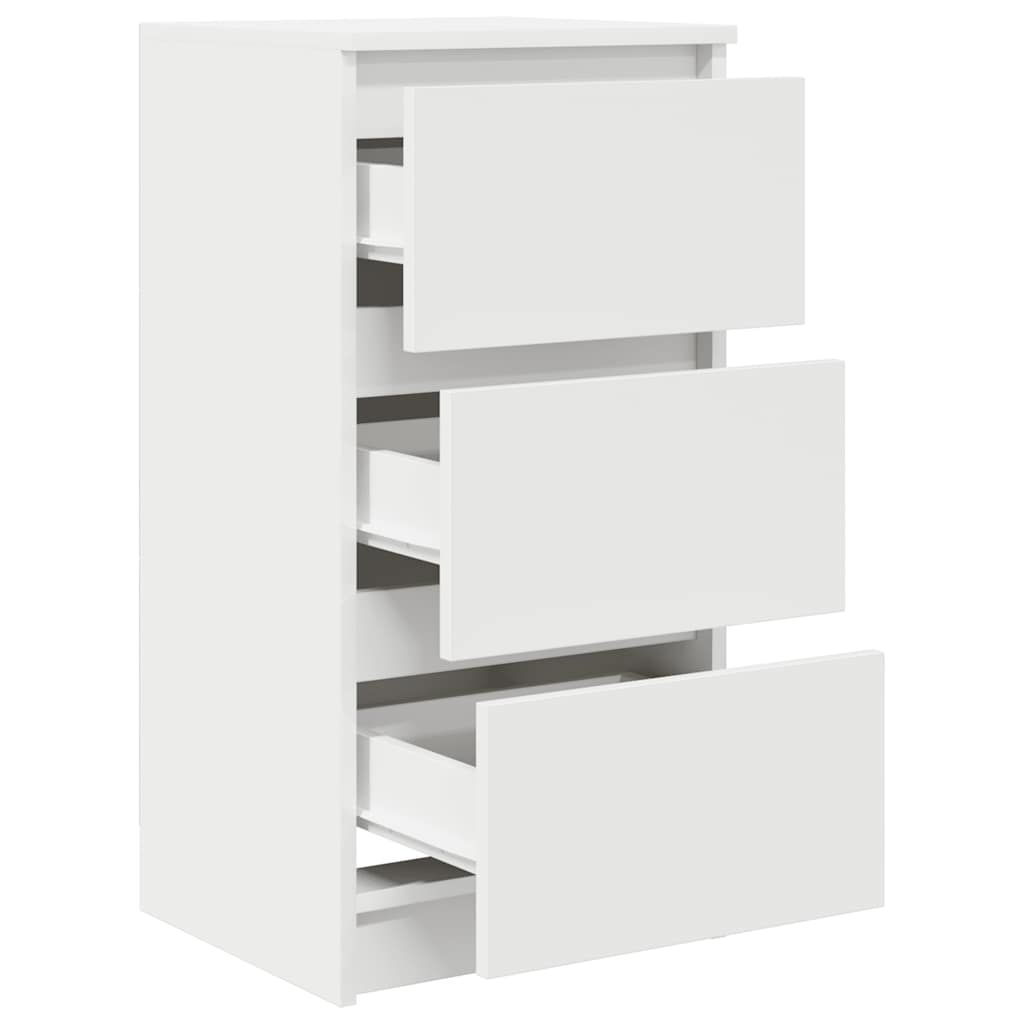 Dressoir 37,5x35x76 cm bewerkt hout wit