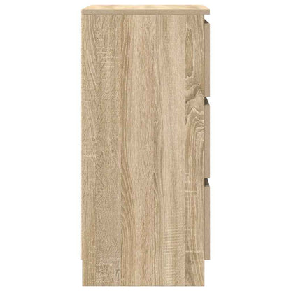 Dressoir 37,5x35x76cm bewerkt hout sonoma eikenkleurig