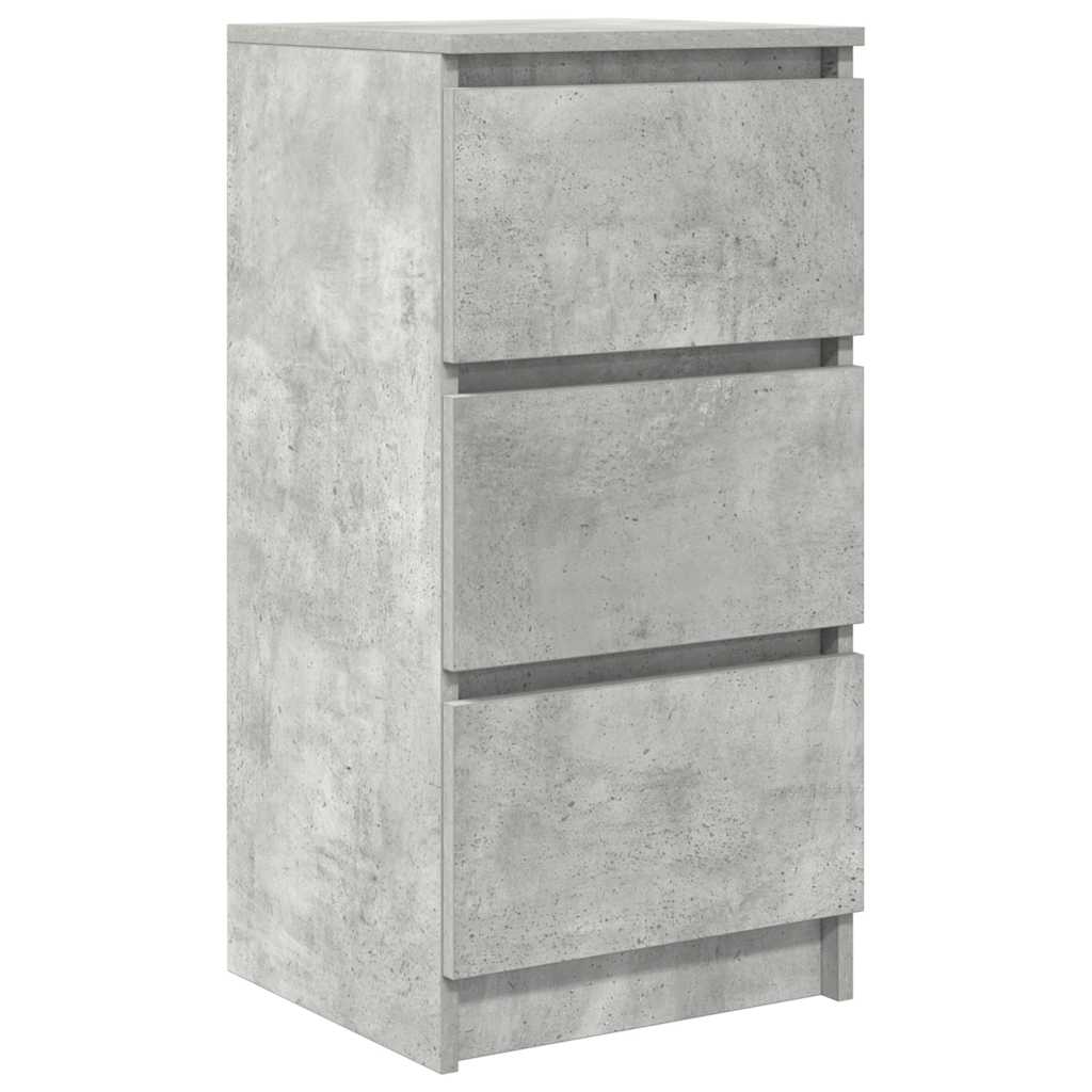 Dressoir 37,5x35x76 cm bewerkt hout betongrijs