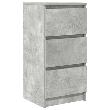 Dressoir 37,5x35x76 cm bewerkt hout betongrijs
