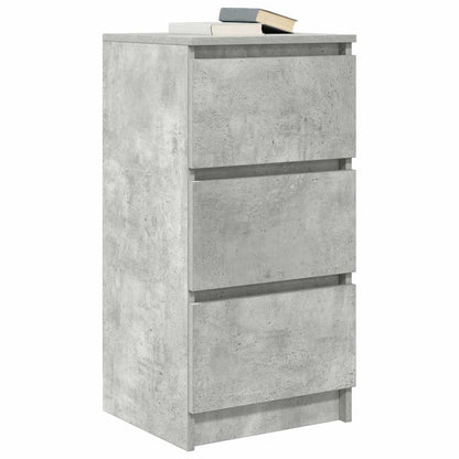 Dressoir 37,5x35x76 cm bewerkt hout betongrijs