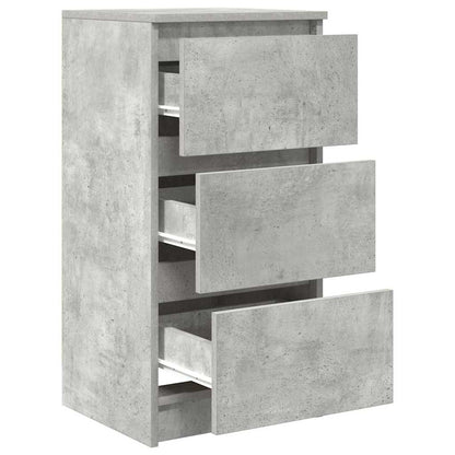 Dressoir 37,5x35x76 cm bewerkt hout betongrijs