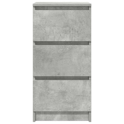 Dressoir 37,5x35x76 cm bewerkt hout betongrijs