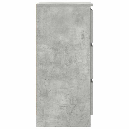 Dressoir 37,5x35x76 cm bewerkt hout betongrijs