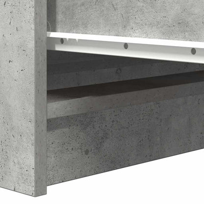 Dressoir 37,5x35x76 cm bewerkt hout betongrijs