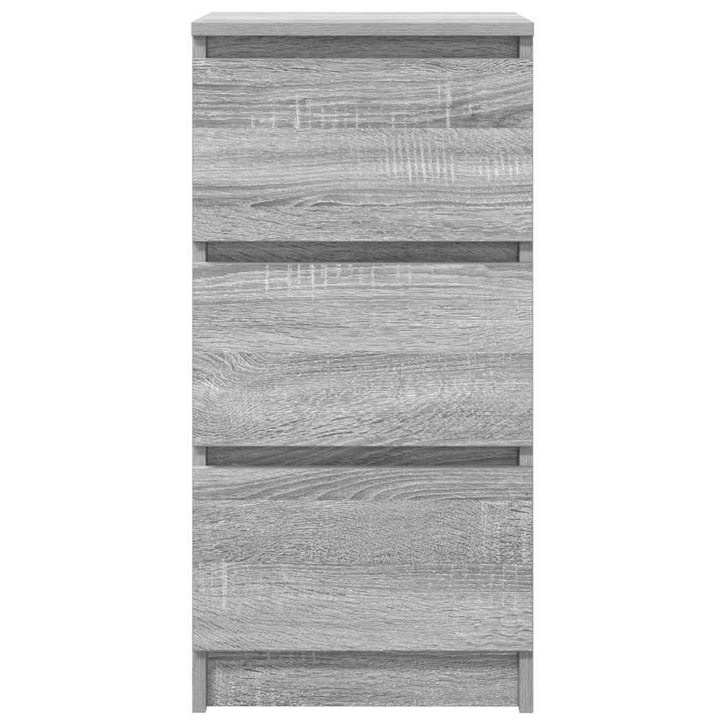 Dressoir 37,5x35x76 cm bewerkt hout grijs sonoma eikenkleurig