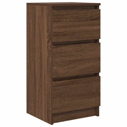 Dressoir 37,5x35x76 cm bewerkt hout bruin eikenkleurig
