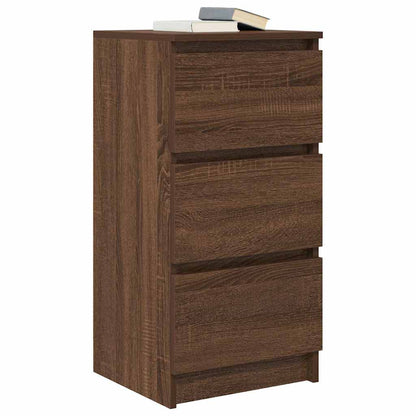 Dressoir 37,5x35x76 cm bewerkt hout bruin eikenkleurig
