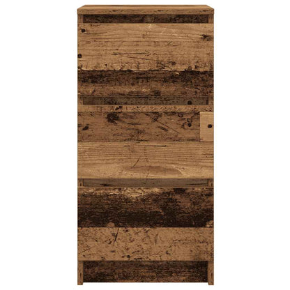 Dressoir 37,5x35x76 cm bewerkt hout oud houtkleurig