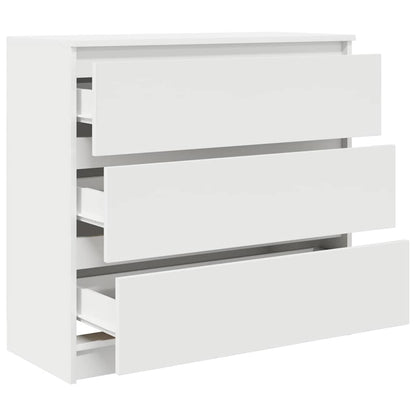 Dressoir 80x35x76 cm spaanplaat wit