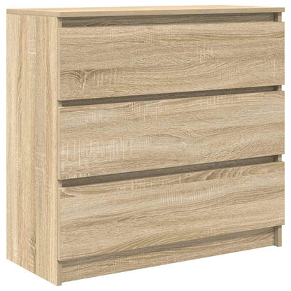 Dressoir 80x35x76 cm spaanplaat sonoma eikenkleurig