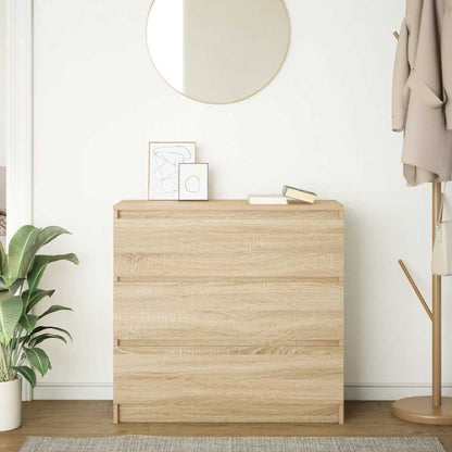 Dressoir 80x35x76 cm spaanplaat sonoma eikenkleurig