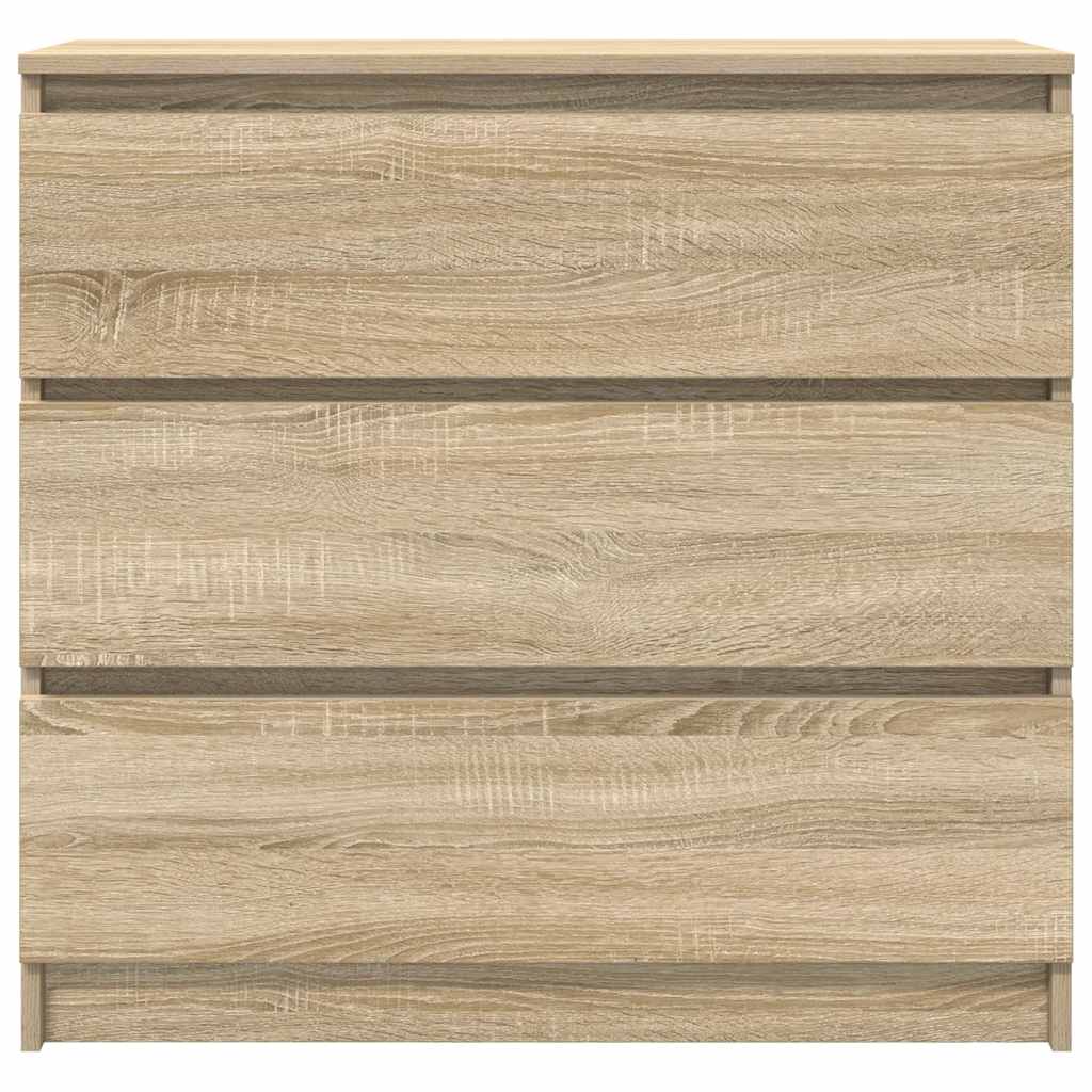 Dressoir 80x35x76 cm spaanplaat sonoma eikenkleurig