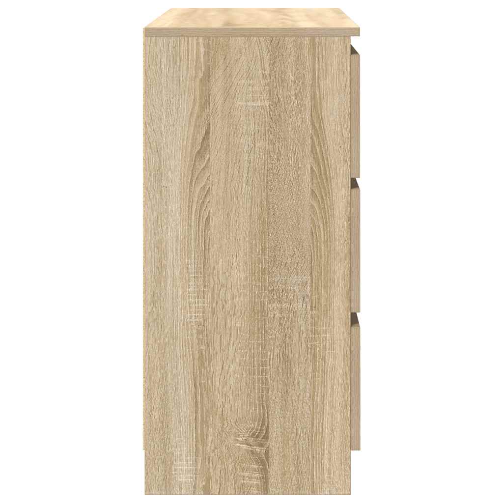 Dressoir 80x35x76 cm spaanplaat sonoma eikenkleurig