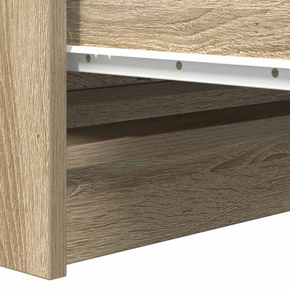 Dressoir 80x35x76 cm spaanplaat sonoma eikenkleurig