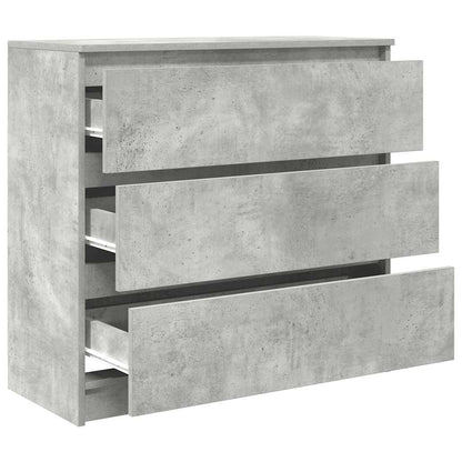 Dressoir 80x35x76 cm spaanplaat betongrijs