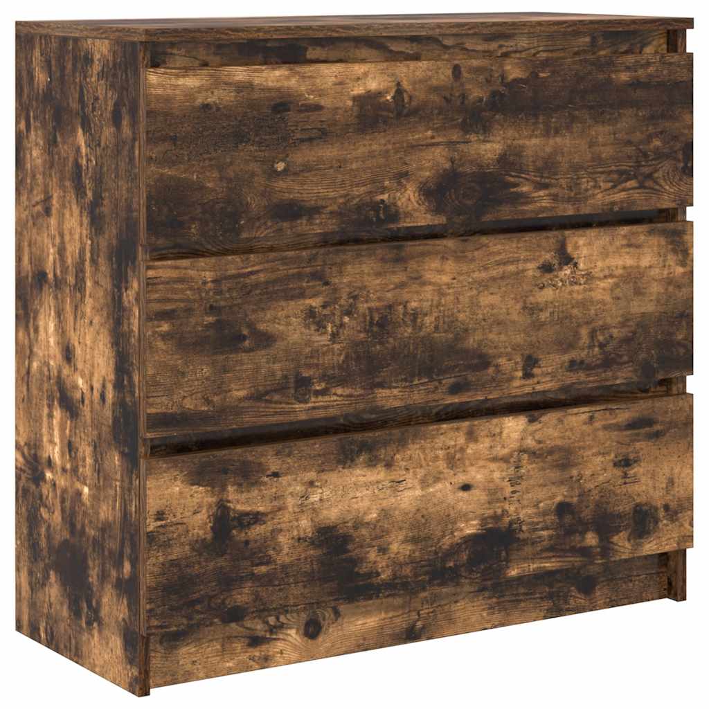 Dressoir 80x35x76 cm spaanplaat gerookt eikenkleurig