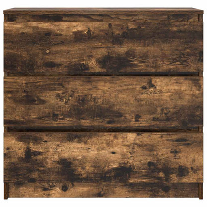 Dressoir 80x35x76 cm spaanplaat gerookt eikenkleurig