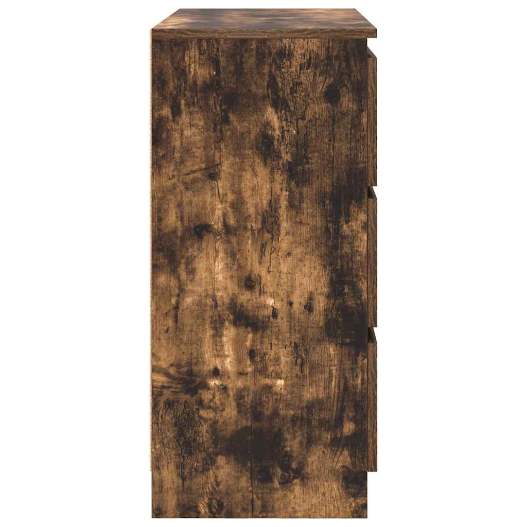 Dressoir 80x35x76 cm spaanplaat gerookt eikenkleurig