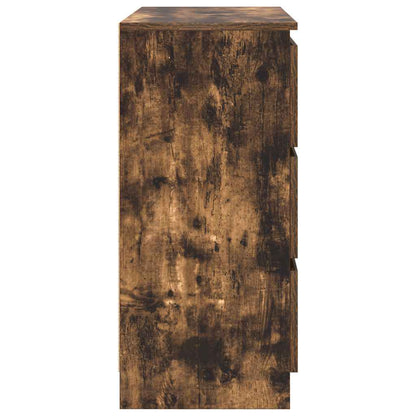 Dressoir 80x35x76 cm spaanplaat gerookt eikenkleurig