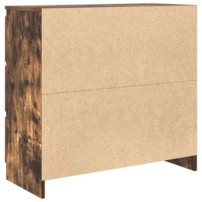 Dressoir 80x35x76 cm spaanplaat gerookt eikenkleurig