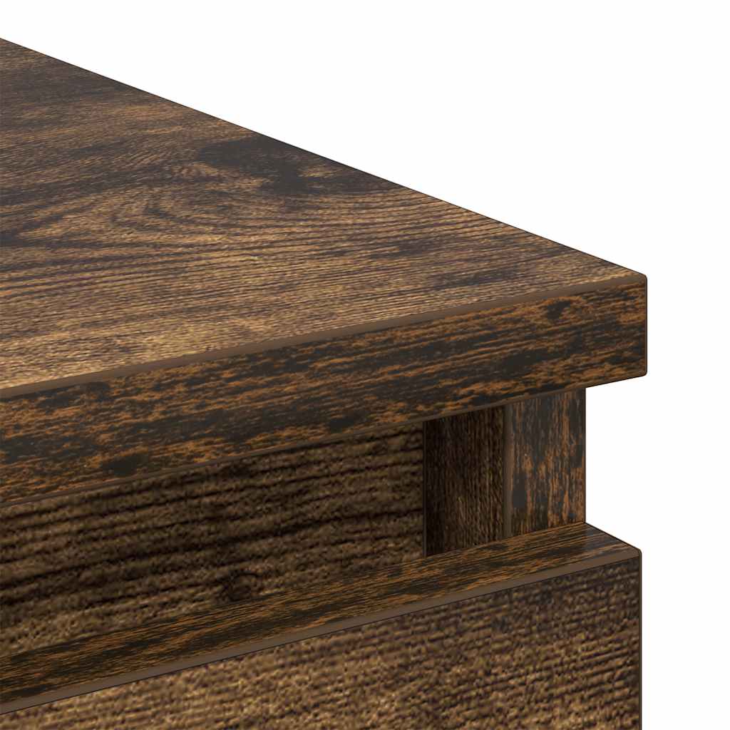 Dressoir 80x35x76 cm spaanplaat gerookt eikenkleurig