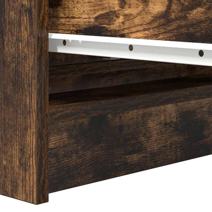 Dressoir 80x35x76 cm spaanplaat gerookt eikenkleurig