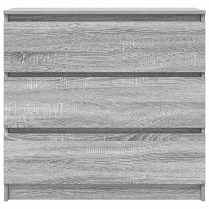 Dressoir 80x35x76 cm spaanplaat grijs sonoma