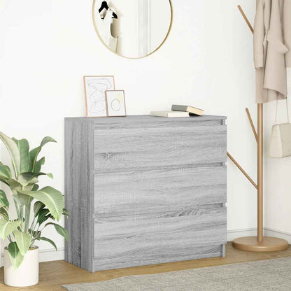 Dressoir 80x35x76 cm spaanplaat grijs sonoma