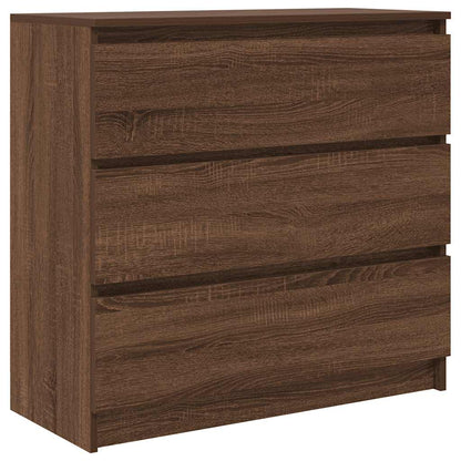 Dressoir 80x35x76 cm spaanplaat bruin eikenkleurig