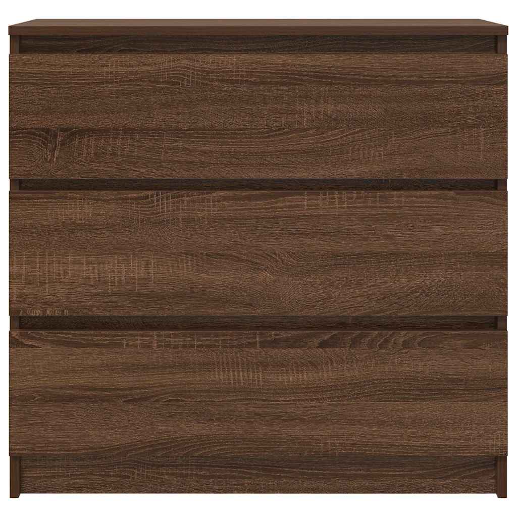 Dressoir 80x35x76 cm spaanplaat bruin eikenkleurig
