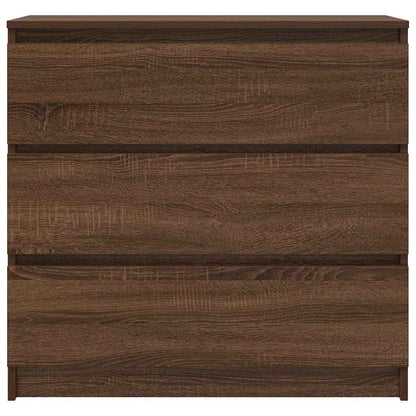 Dressoir 80x35x76 cm spaanplaat bruin eikenkleurig