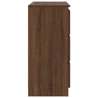 Dressoir 80x35x76 cm spaanplaat bruin eikenkleurig