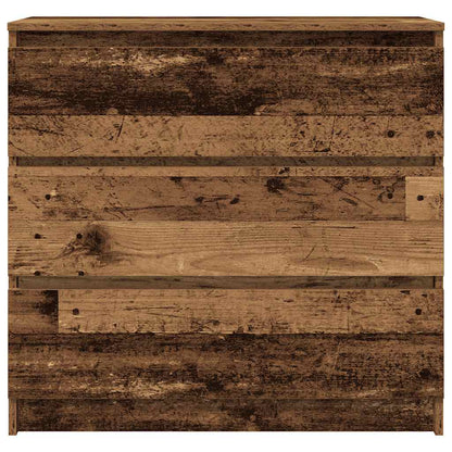 Dressoir 80x35x76 cm spaanplaat oud hout