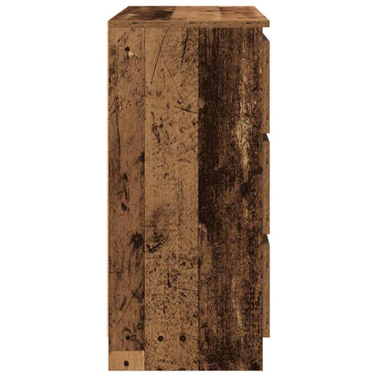 Dressoir 80x35x76 cm spaanplaat oud hout
