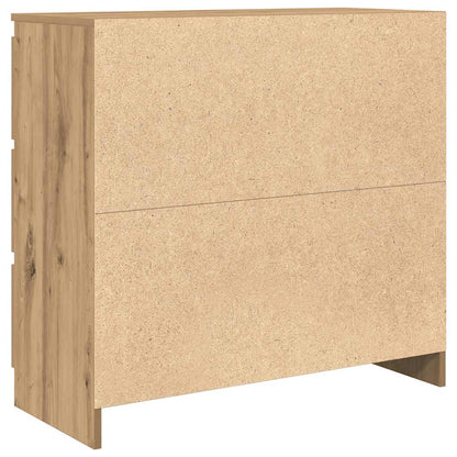 Dressoir 80x35x76 cm spaanplaat ambachtelijk eikenkleurig