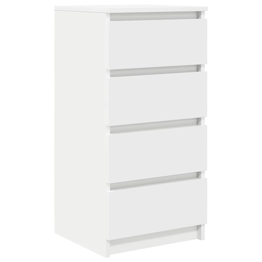 Dressoir 37,5x35x76 cm bewerkt hout wit