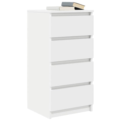 Dressoir 37,5x35x76 cm bewerkt hout wit
