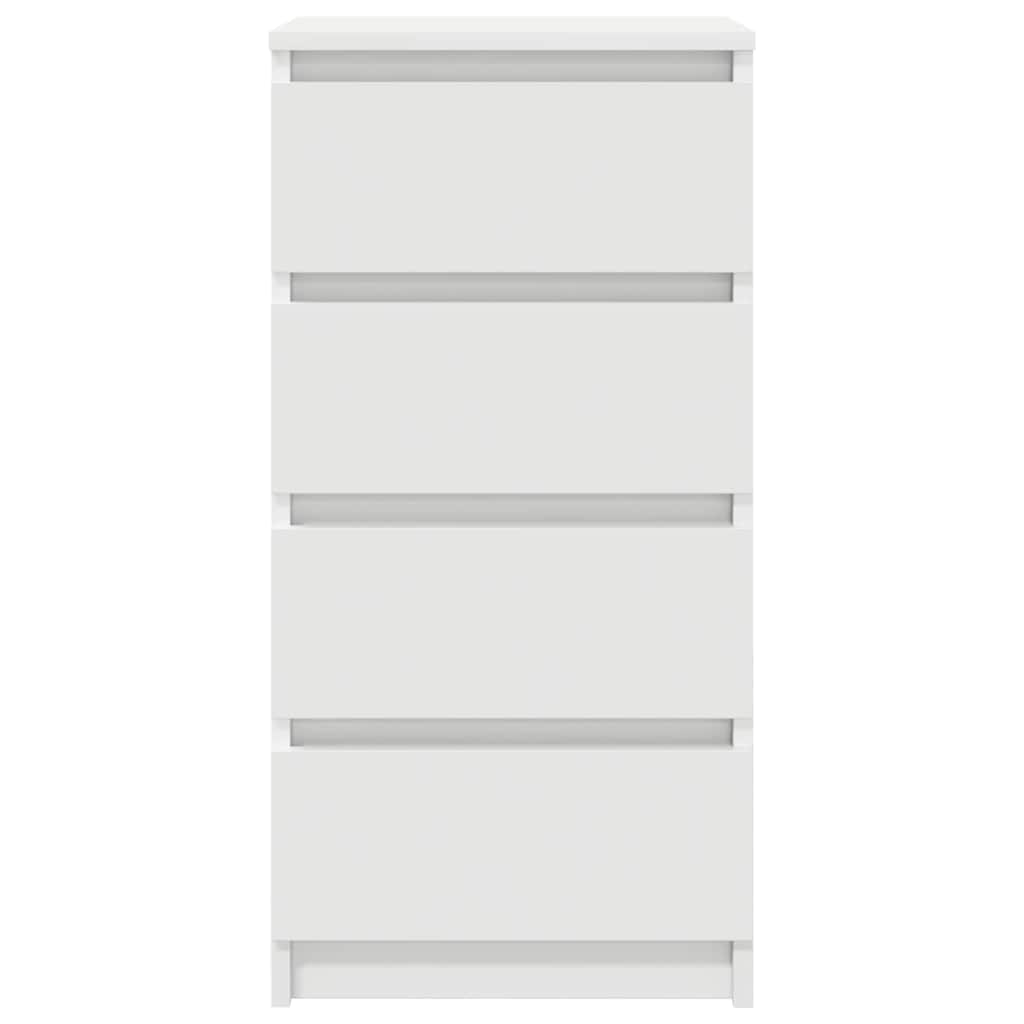 Dressoir 37,5x35x76 cm bewerkt hout wit