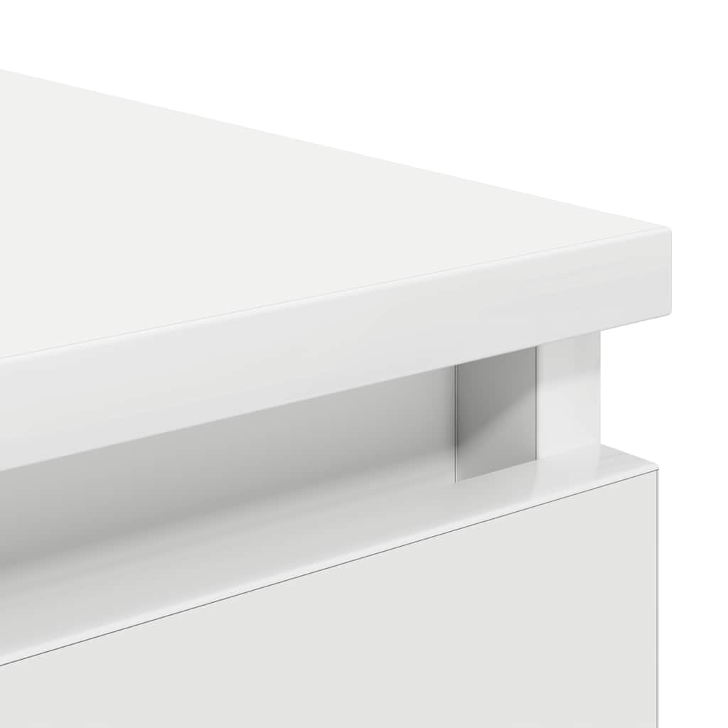 Dressoir 37,5x35x76 cm bewerkt hout wit